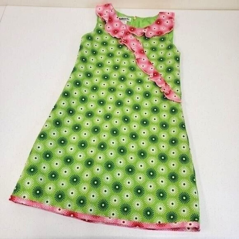 Malley Too Girls Sunburst Dress Sleeveless Zip Size 6X